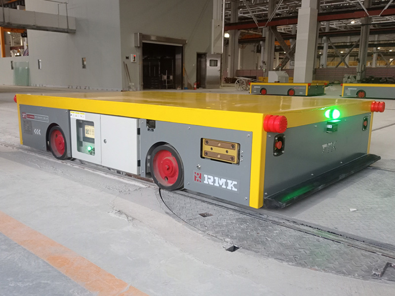 Makine üretimi için RGV otomatik demiryolu transfer arabası