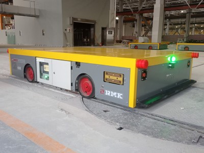 Makine üretimi için RGV otomatik demiryolu transfer arabası