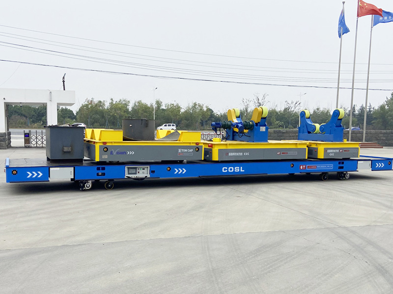 6 ton direksiyon çarkı çelik boru izsiz transfer arabası