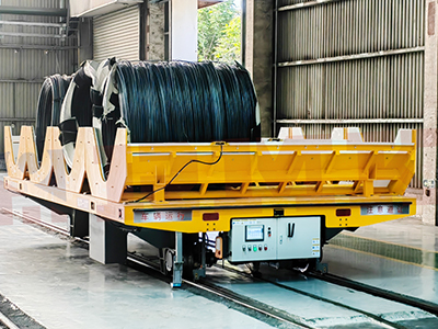 Bobin transfer arabası otomatik elektrikli ray transfer arabası