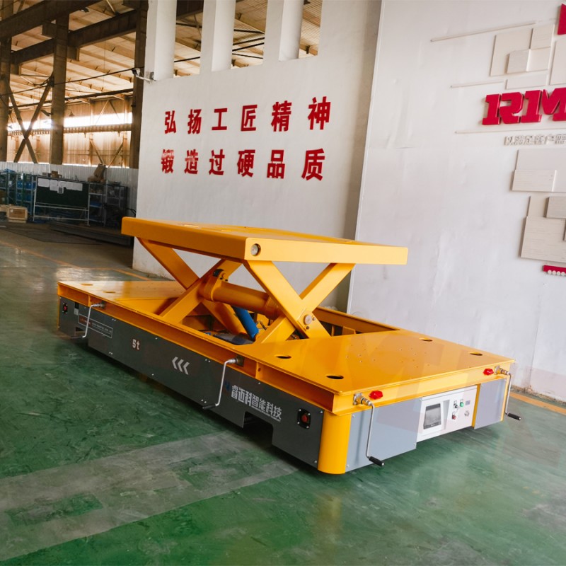 5 ton omni yönlü makas asansör transfer arabası