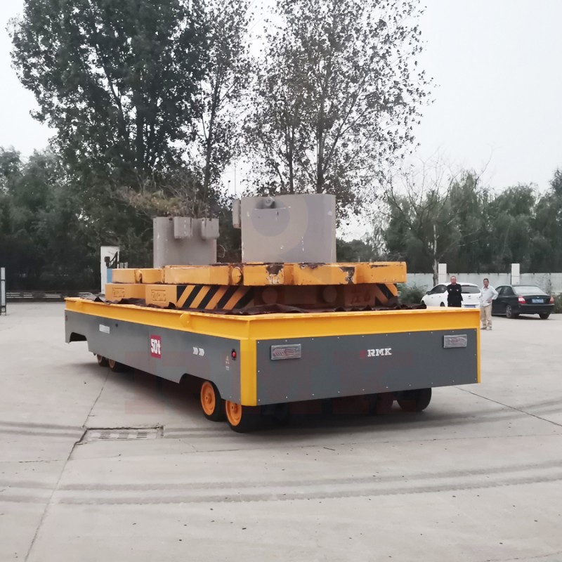 50 Ton Hidrolik Sürücü Trackless Elektrikli Taşıma Arabası