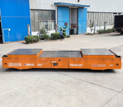 Heavy Duty 40 ton çelik levha omni-directional transfer cart